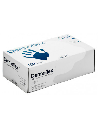 GUANTES DERMOFLEX LATE 100U M