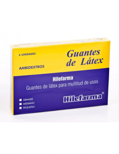 GUANTES HILEFARMA MED 6 UI LAT